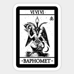 BAPHOMET TAROT CARD - BAPHOMET, SATANISM AND THE OCCULT Sticker